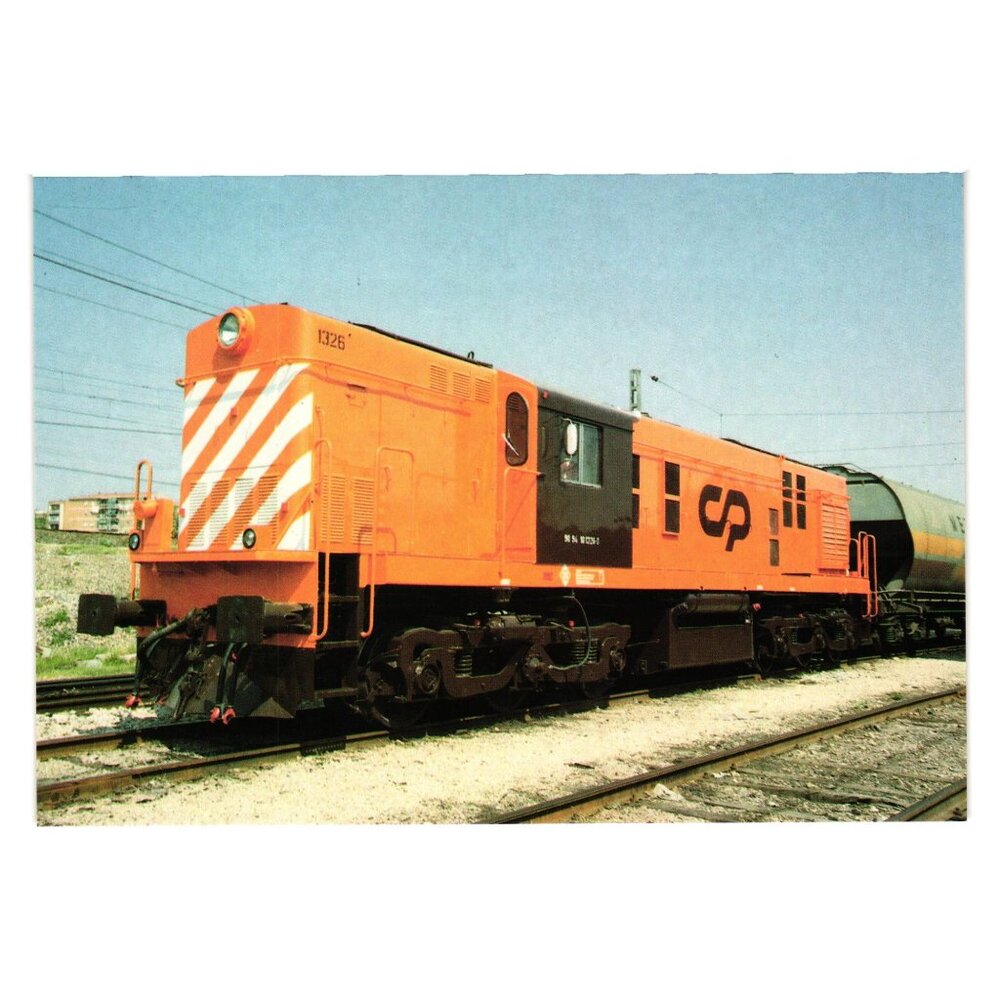Postcard Diesel Electric Locomotive 90-94-10 1326 Euskalduna 1967 Spain Train